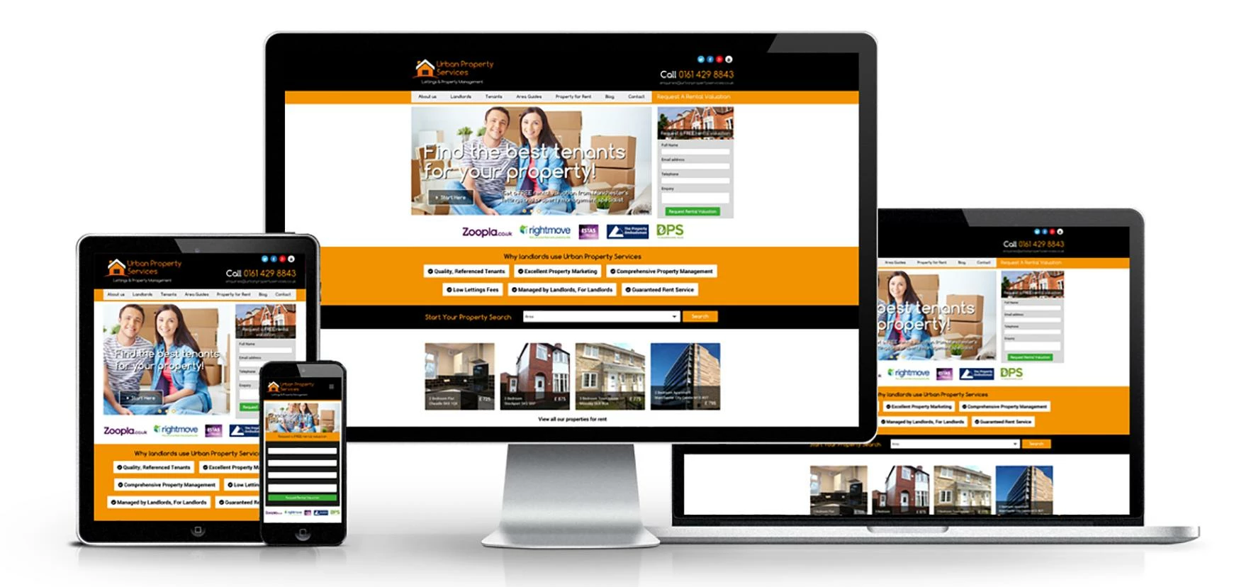 The New Site On Different Devices