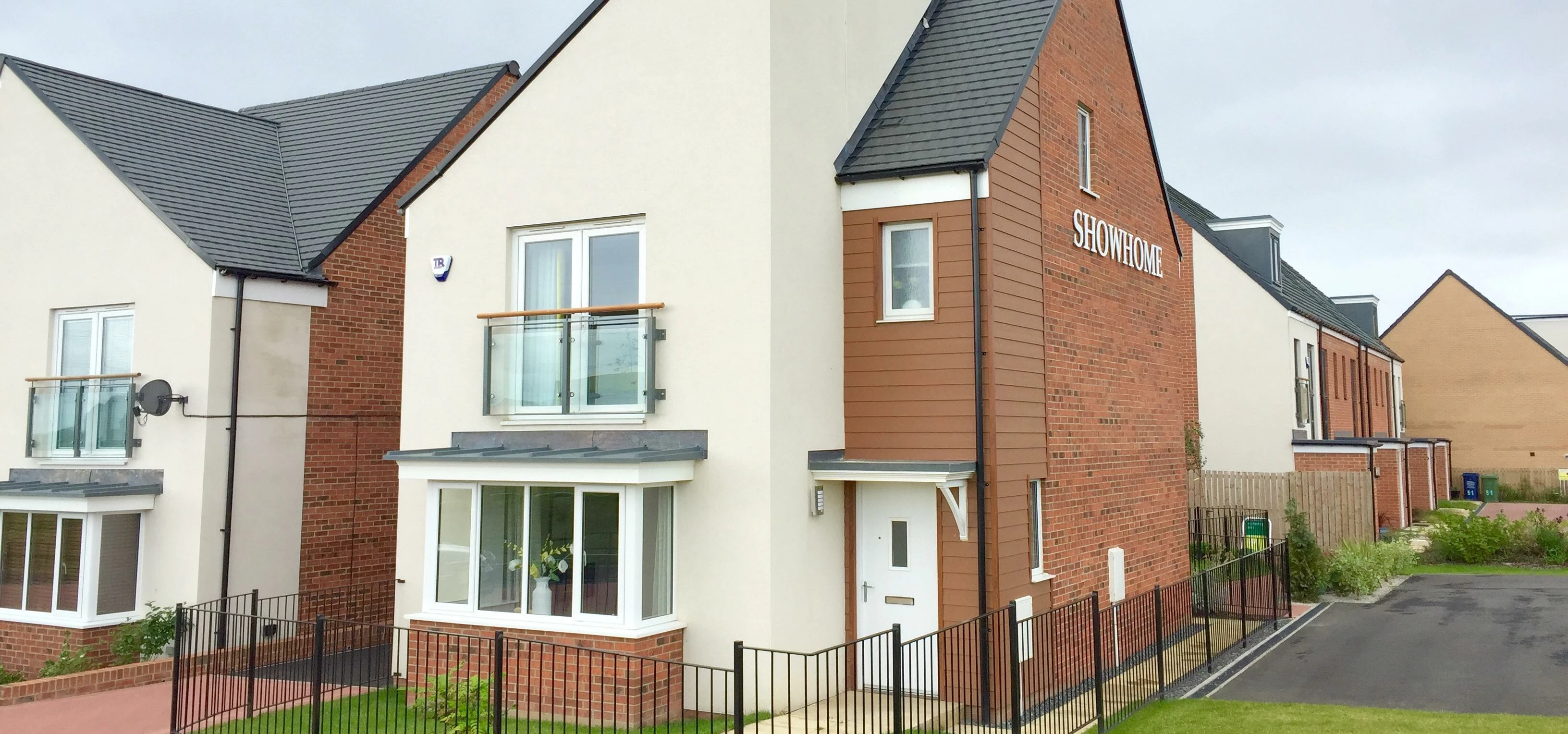 One of the many three-storey properties at Brunton Grange