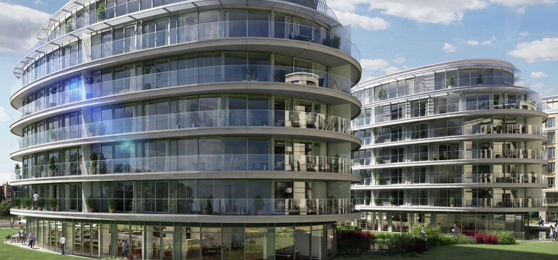 The Fulham Reach development by St George, one of Berkeley's property brands.