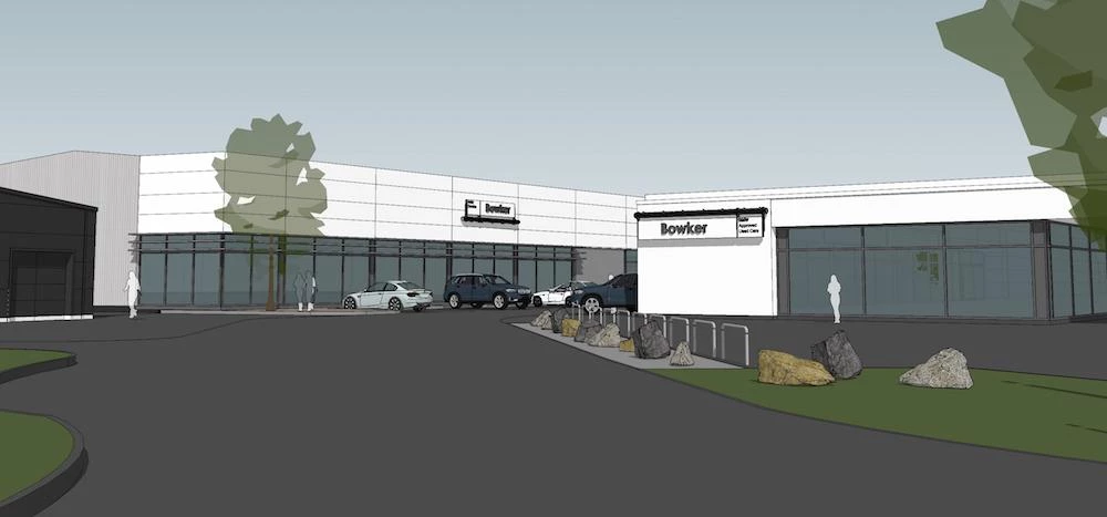A CGI of the Bowker Aftersales Centre