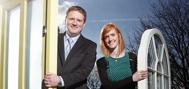 Dave Upton from Patchett Joinery and Jennifer Isles Approach PR