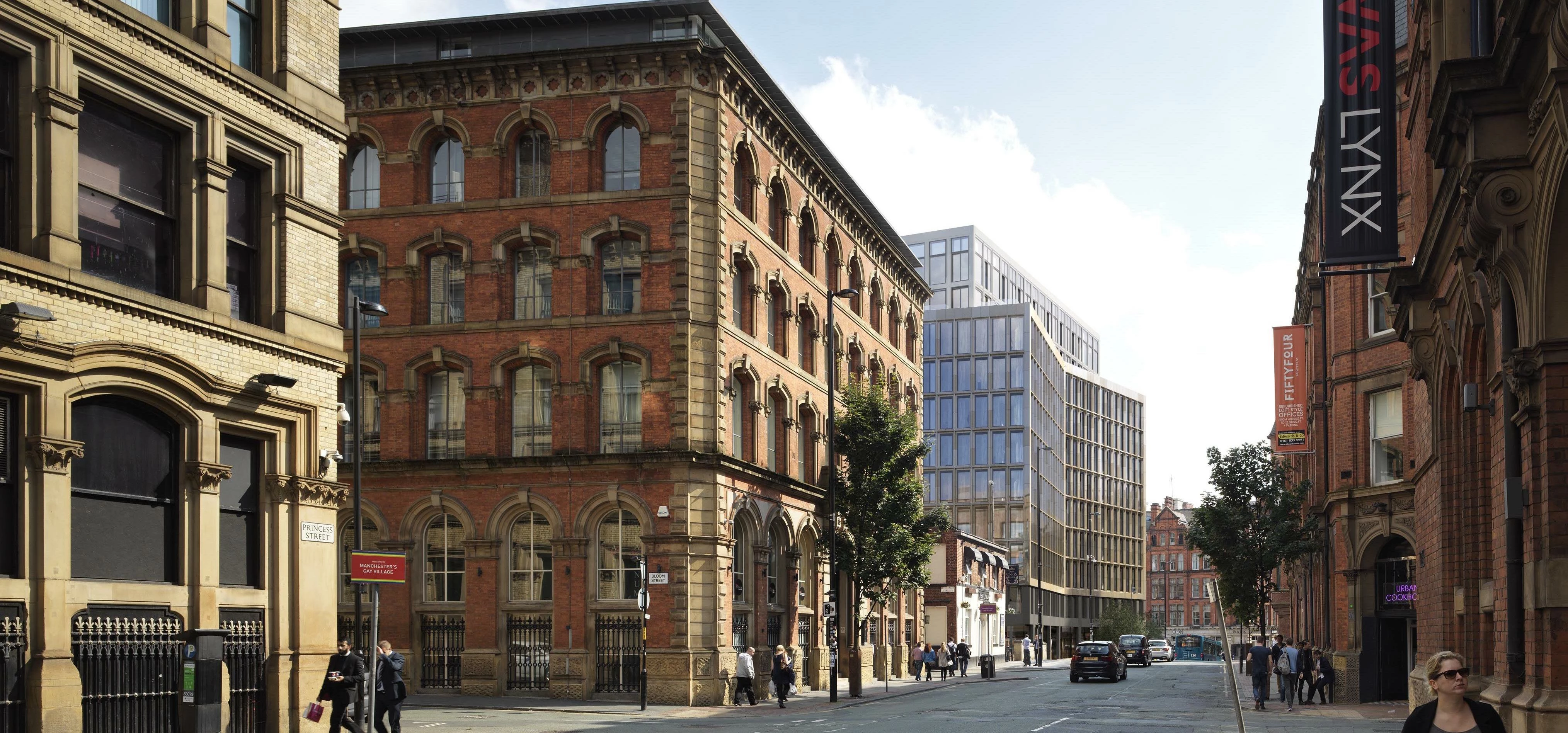 Pictured: A CGI of plans from developer Urban&Civic to revamp part of central Manchester