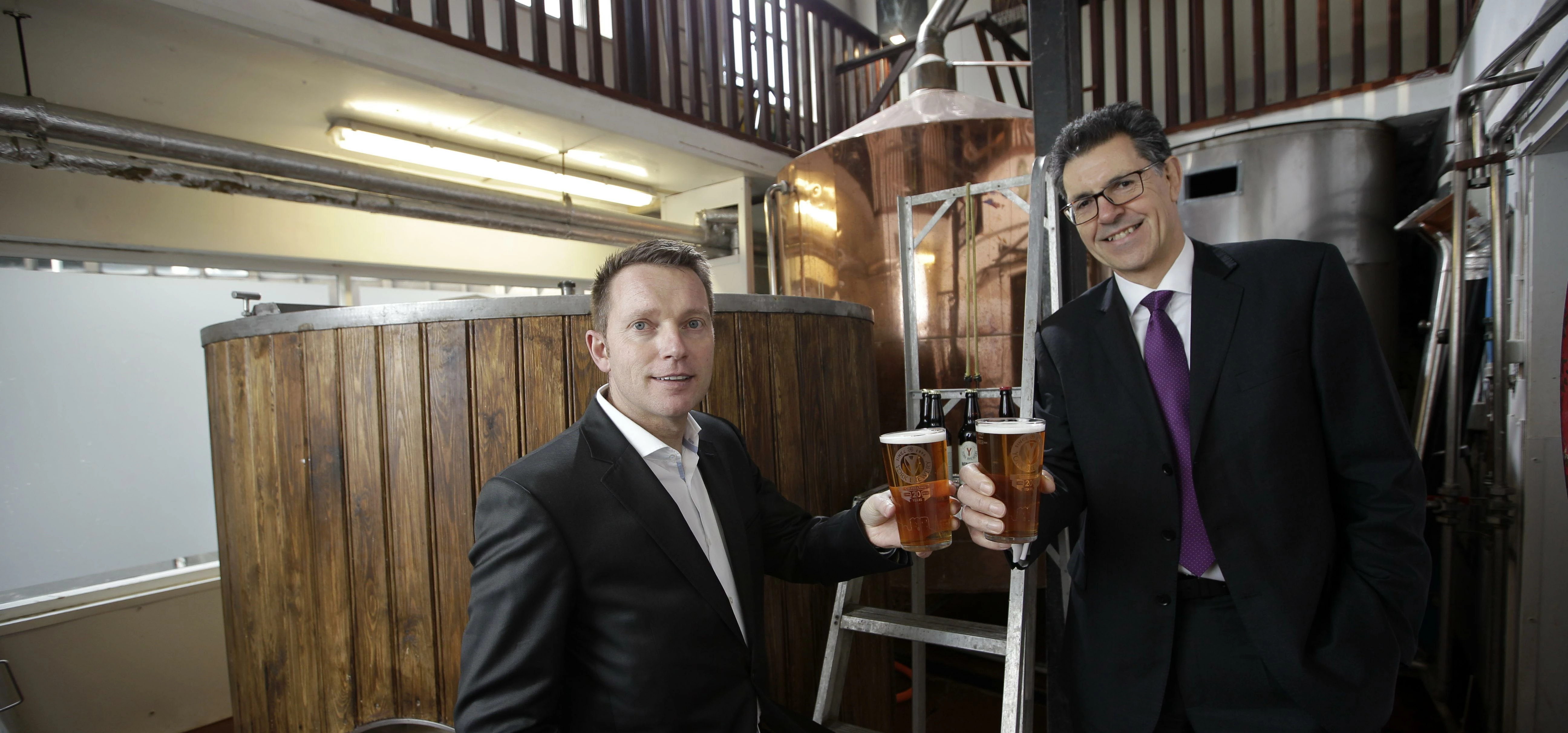 York Brewery sales and marketing director, Gary Conway, and Chamber International senior export advi