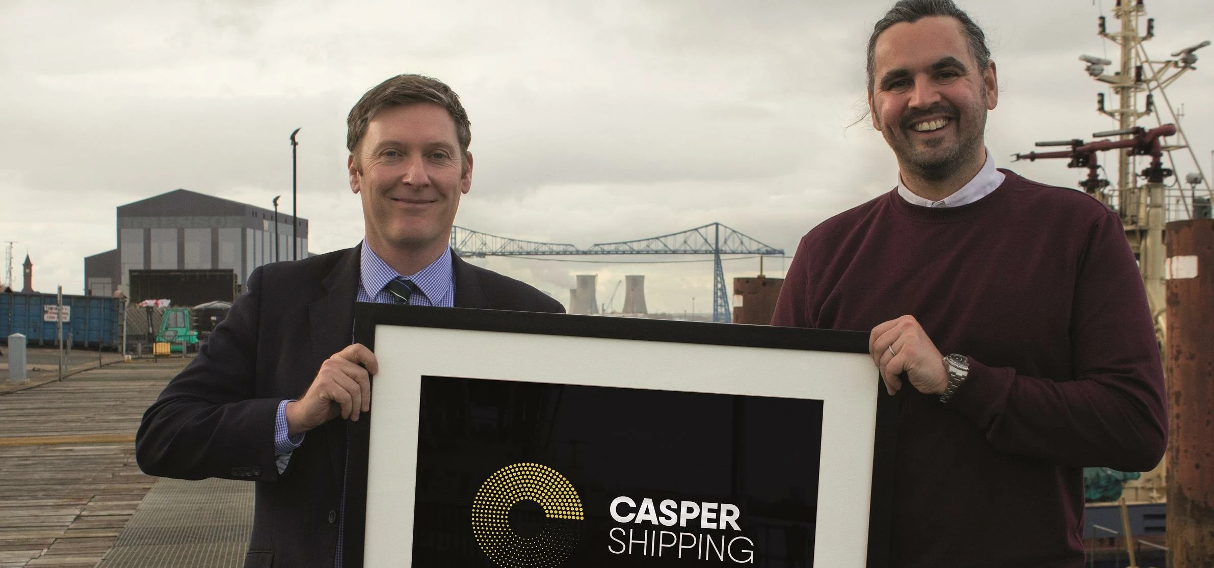 Michael Shakesheff (MD of Casper Shipping) and Mark Easby (MD of Better)