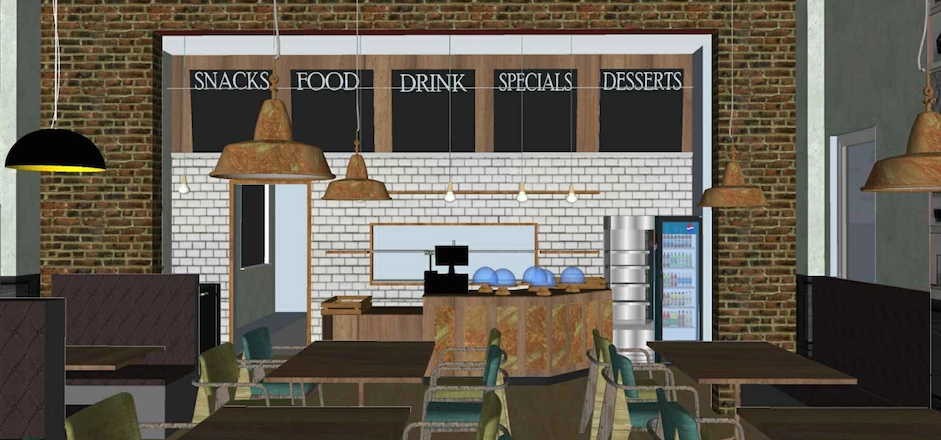 Refurbishment work is expected to be completed by mid-December and the café will re-open with extend