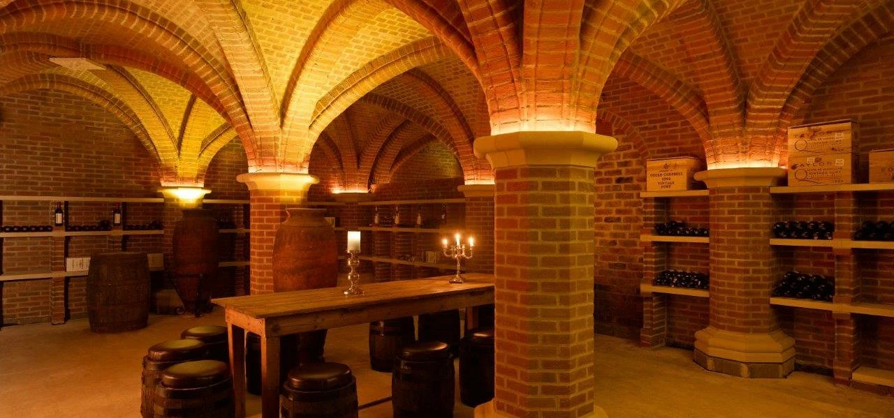 This elegant North Yorkshire cellar was constructed from York Handmade bricks