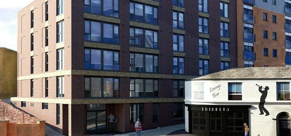 A CGI of the new 63-bed student accommodation scheme.