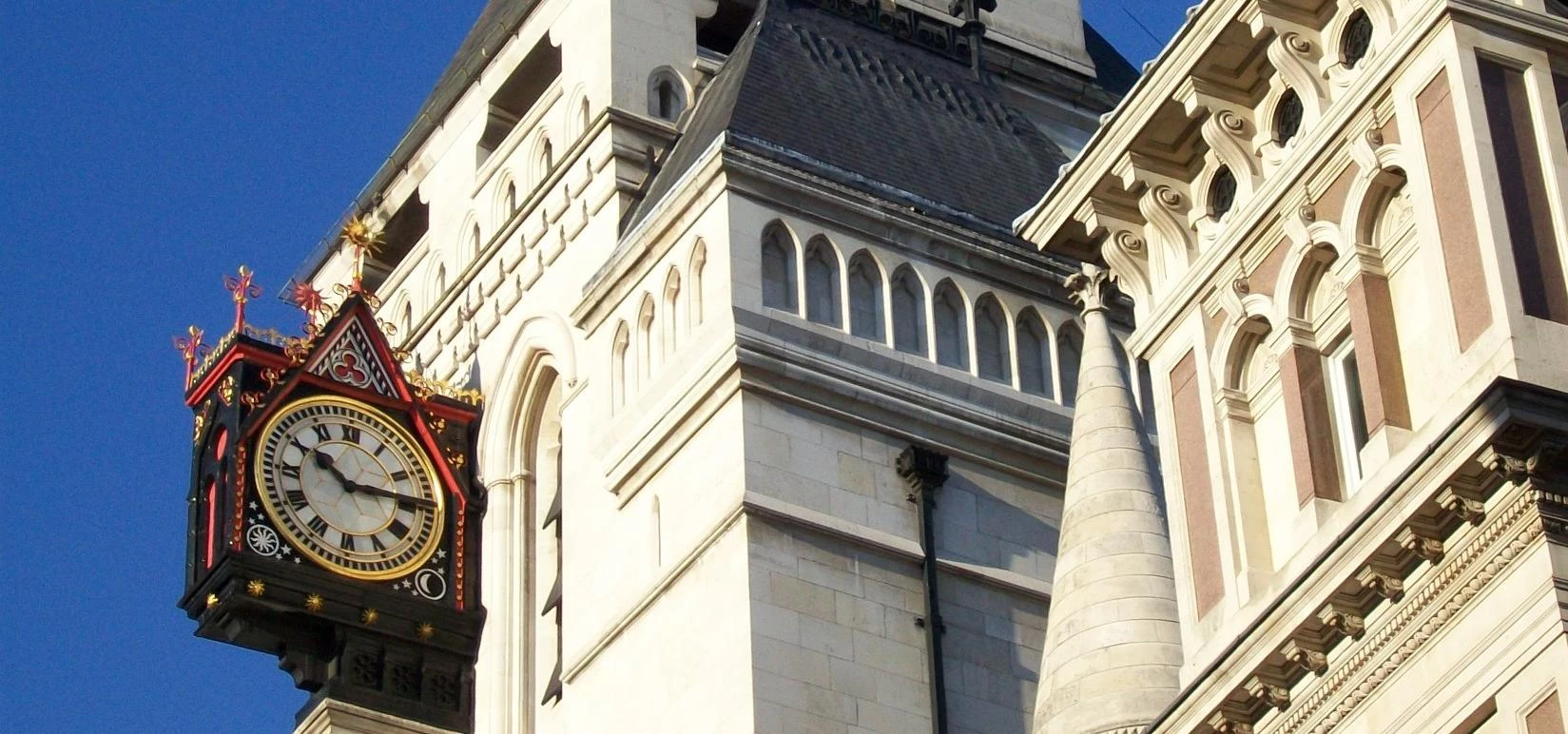 Royal Courts of Justice clock tower
