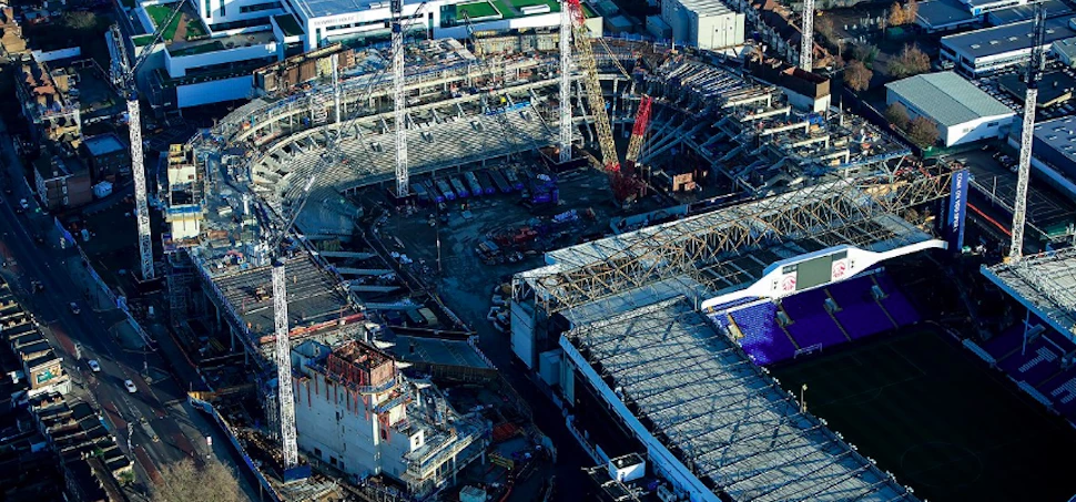 Tottenham Hotspur's new 61,000 seater stadium. Image: THFC