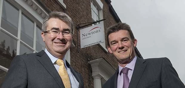 Pictured (L to R) are Newtons Solicitors Group managing director, Chris Newton and commercial proper