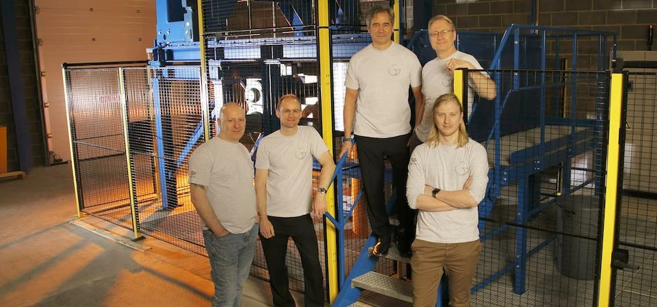 Team Tao, the UK semi-finalists in The Shell Ocean Discovery XPRIZE Challenge at their team headquar