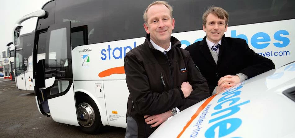 From left: Andrew Scott, director at Stanley Travel with Alex Wright, Property Partner at law firm W