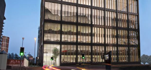 The new office block development on Leeds' Whitehall Road