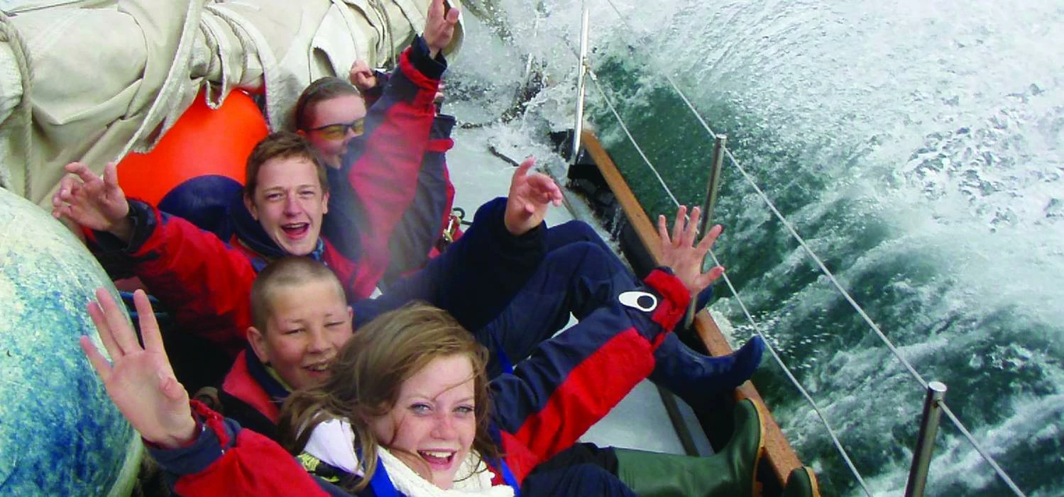 Young people sailing aboard James Cook during a previous North West summer season for OYT North