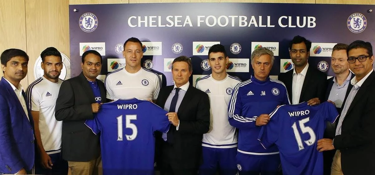 Jose Mourinho, John Terry and the Wipro Digital team