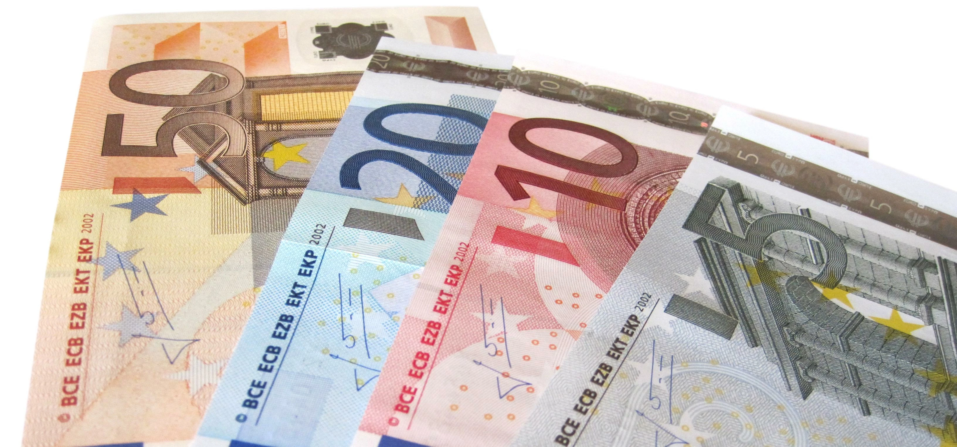 Euros Isolated on White Background