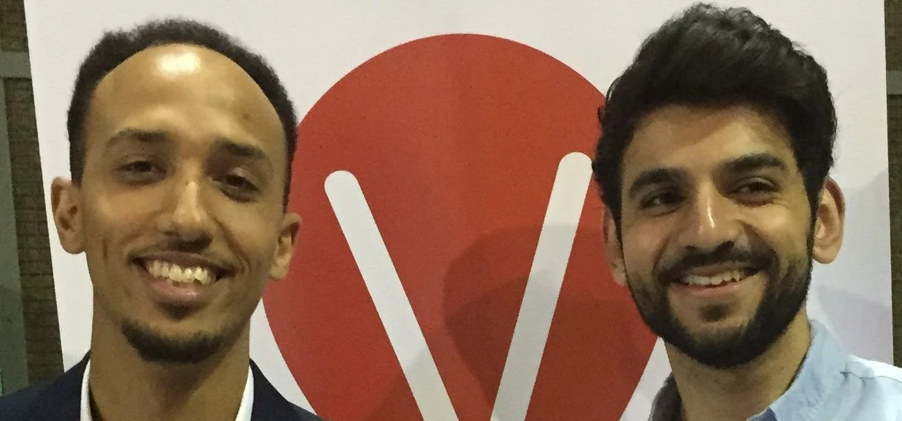 Reuben and Raheel from Ventry - one of the eight innovative businesses pitching for support