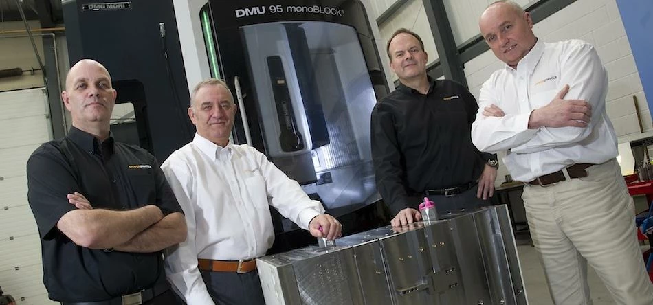Omega Plastics’ sales team (left to right) Andy Smith, Norman Hoggett, Michael Winship and Paul Walk