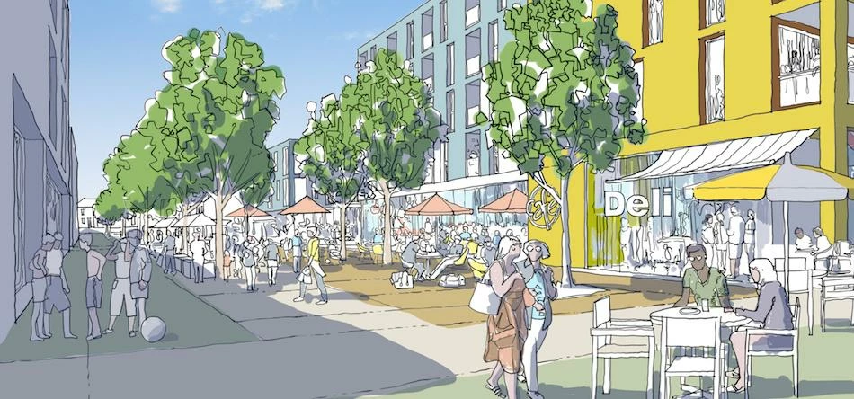 Artist mockup of the planned Seaburn boulevard