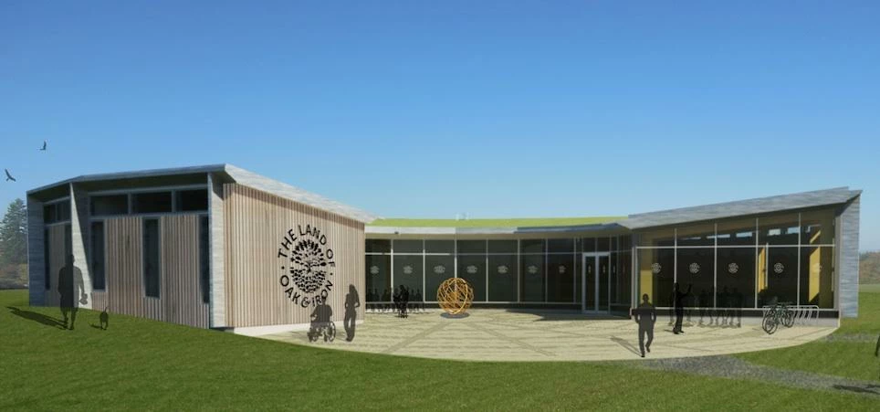 Artist impression of the completed Land of Oak & Iron Heritage Centre