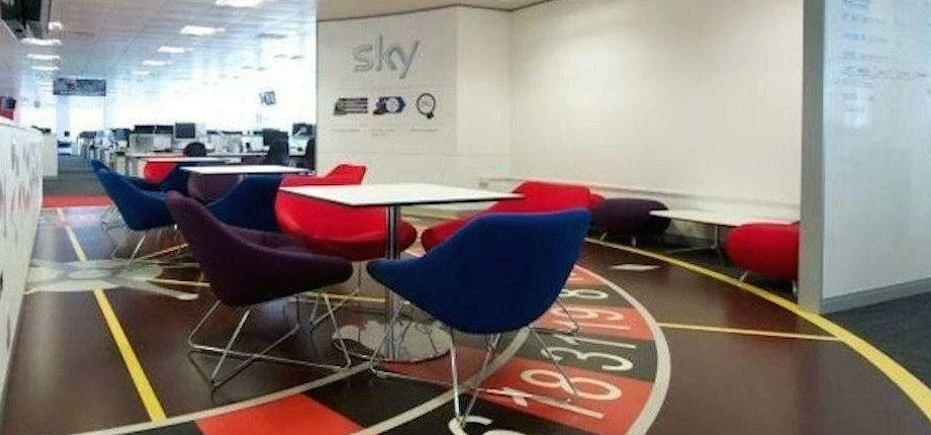 Inside Sky Betting and Gaming’s Leeds offices.   