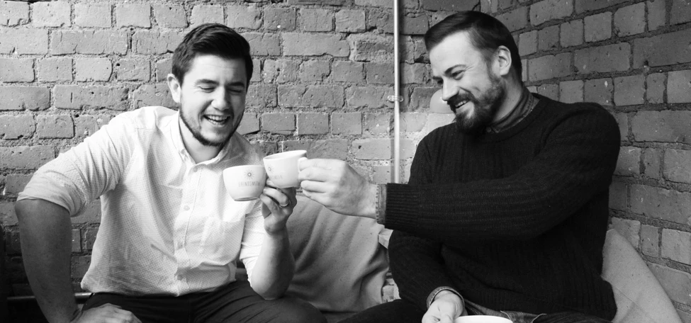 Grindsmith's directors, Luke Tomlinson and Peter Gibson