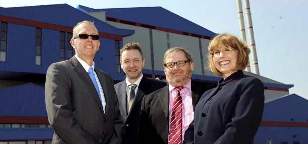 L to R: Graham Ingleson, SITA UK; Rob Walsh, SITA UK; Garry Evans, Teesside University's Sustainable