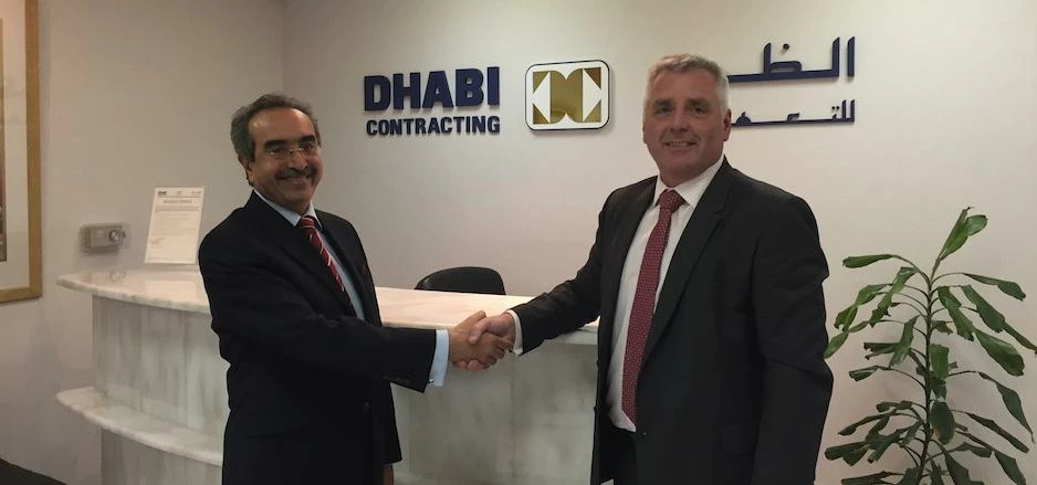 Sami Edwards, General Manager of Dhabi Contracting (left) and Bryan Bunn, Managing Director of Norte