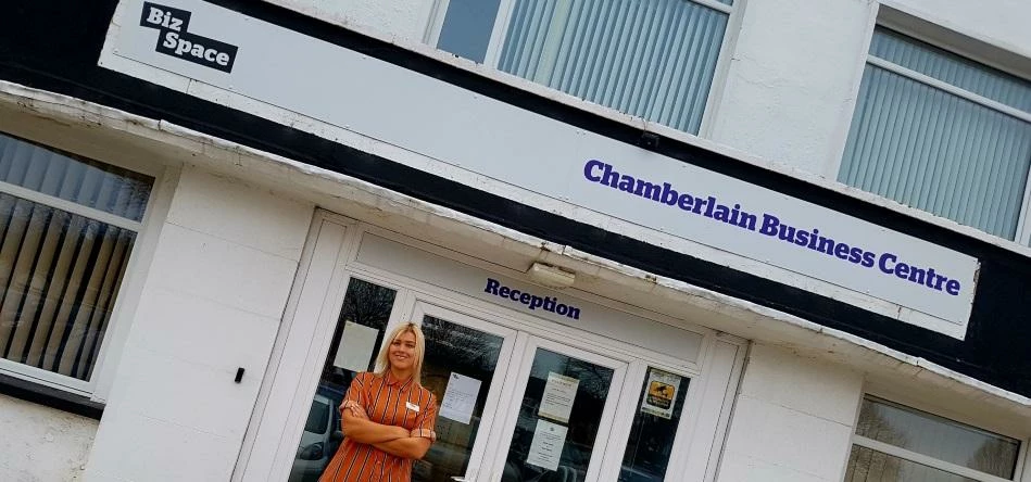 Hayley Pollard, business centre manager at Chamberlain Business Centre