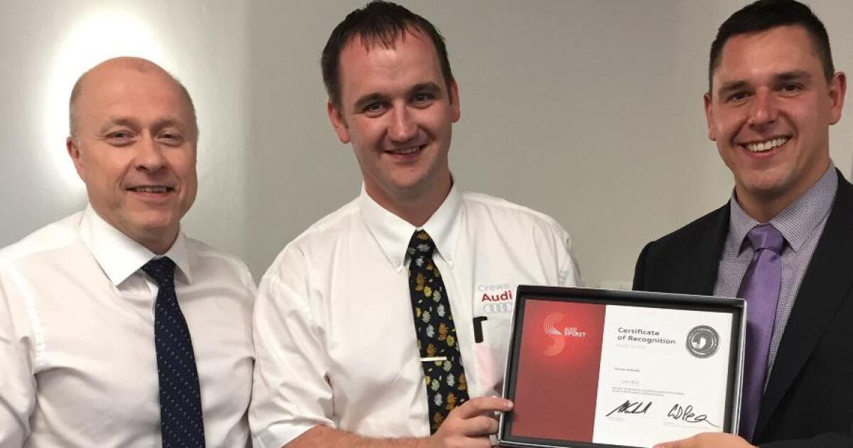Stuart Adsett Service advisor harnesses Audi Spirit | Bdaily
