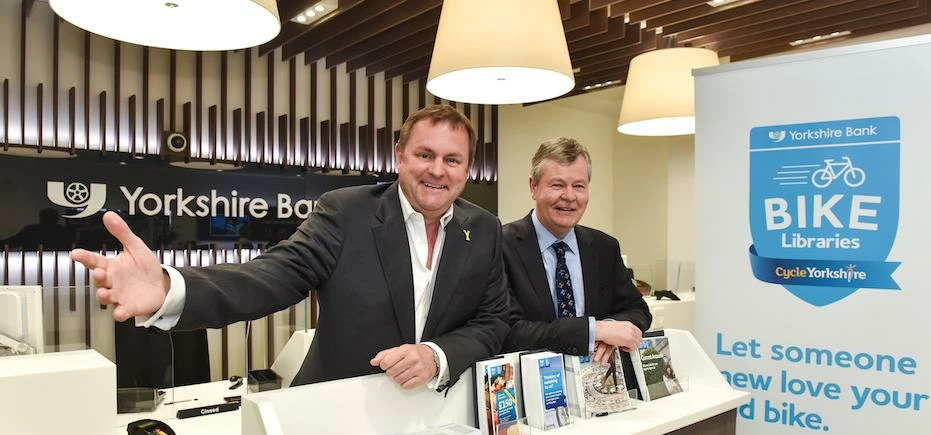 Sir Gary Verity and David Maybury, head of Yorkshire Bank’s Leeds Business and Private Banking Centr