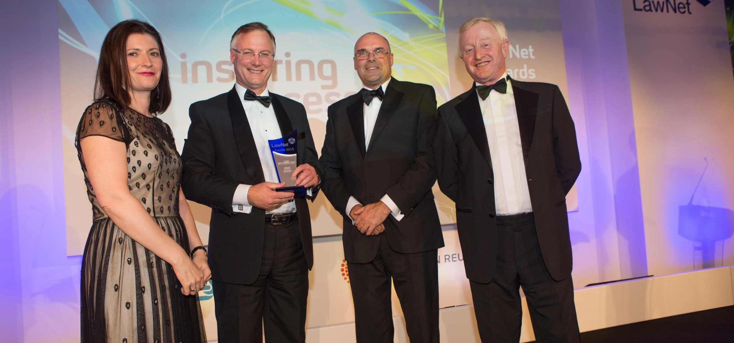 Nigel Maud receiving award