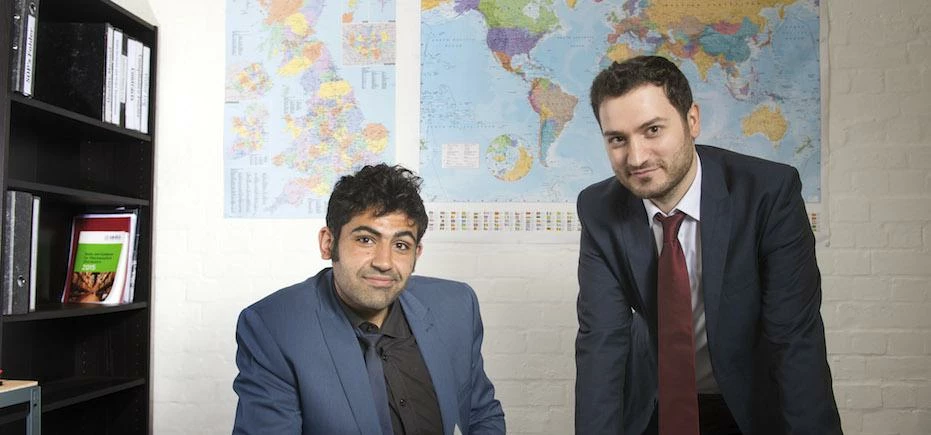 CurePharma founders, Mustafa Al-Shalechy (left) and business development manager, Ali Alshamari,. 