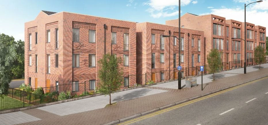 CGI of the new scheme, view from Wakefield Street.
