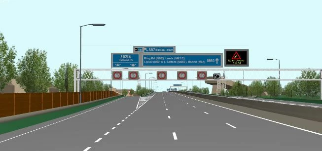 Smart motorway - Trafford