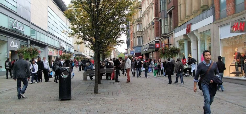 Manchester's Market Street. Photograph: Paul Gillett/Geograph.