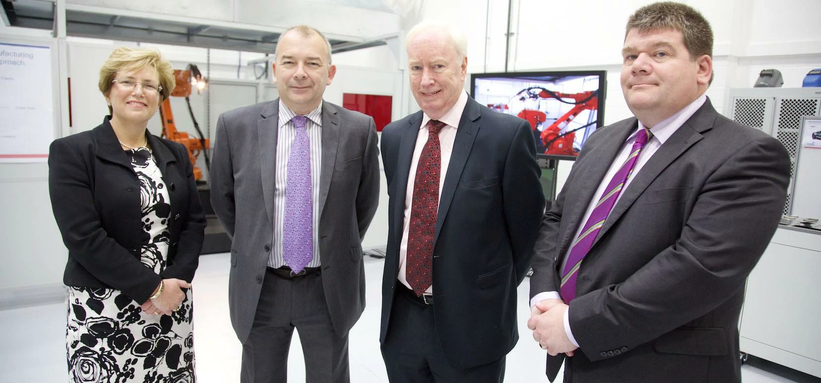 Boosting the UK's competitiveness: (l-r) Carol Burke (Unipart Manufacturing), John Latham (Coventry