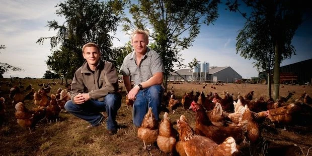 Adrian and Jamies Potter of James Potter Yorkshire Free Range Eggs