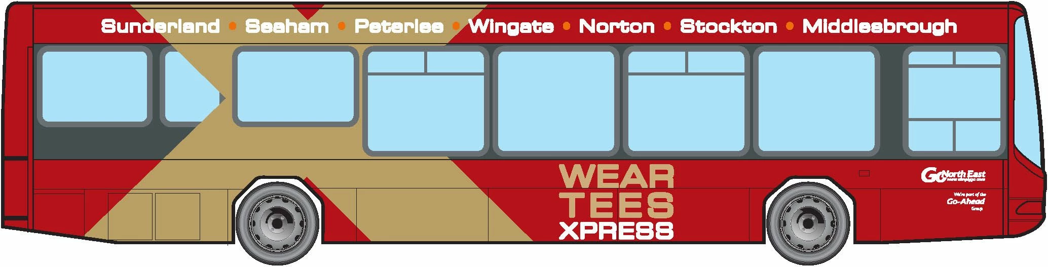 Go North East's new Wear Tees Xpress