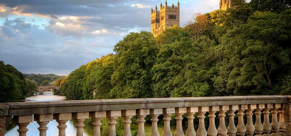 View of Durham Cathedral from Prebends' bridge