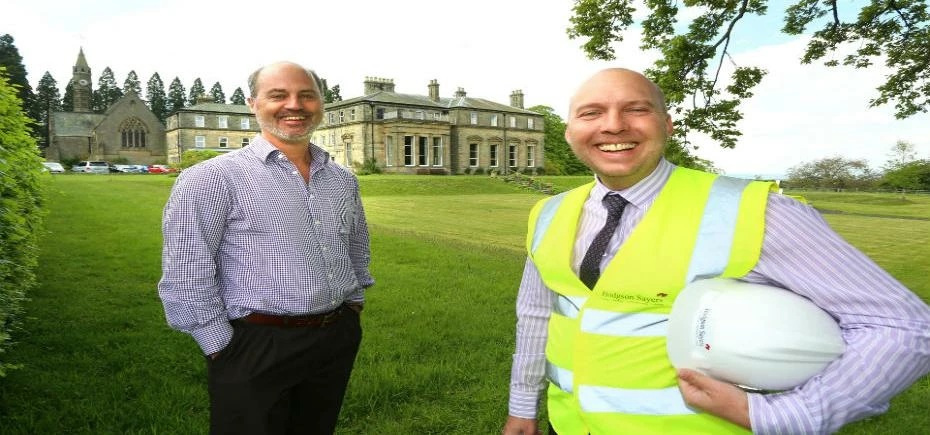 Operations Manager at Minsteracres Retreat Centre, Geoff Bockett with Contracts Manager at Hodgson S