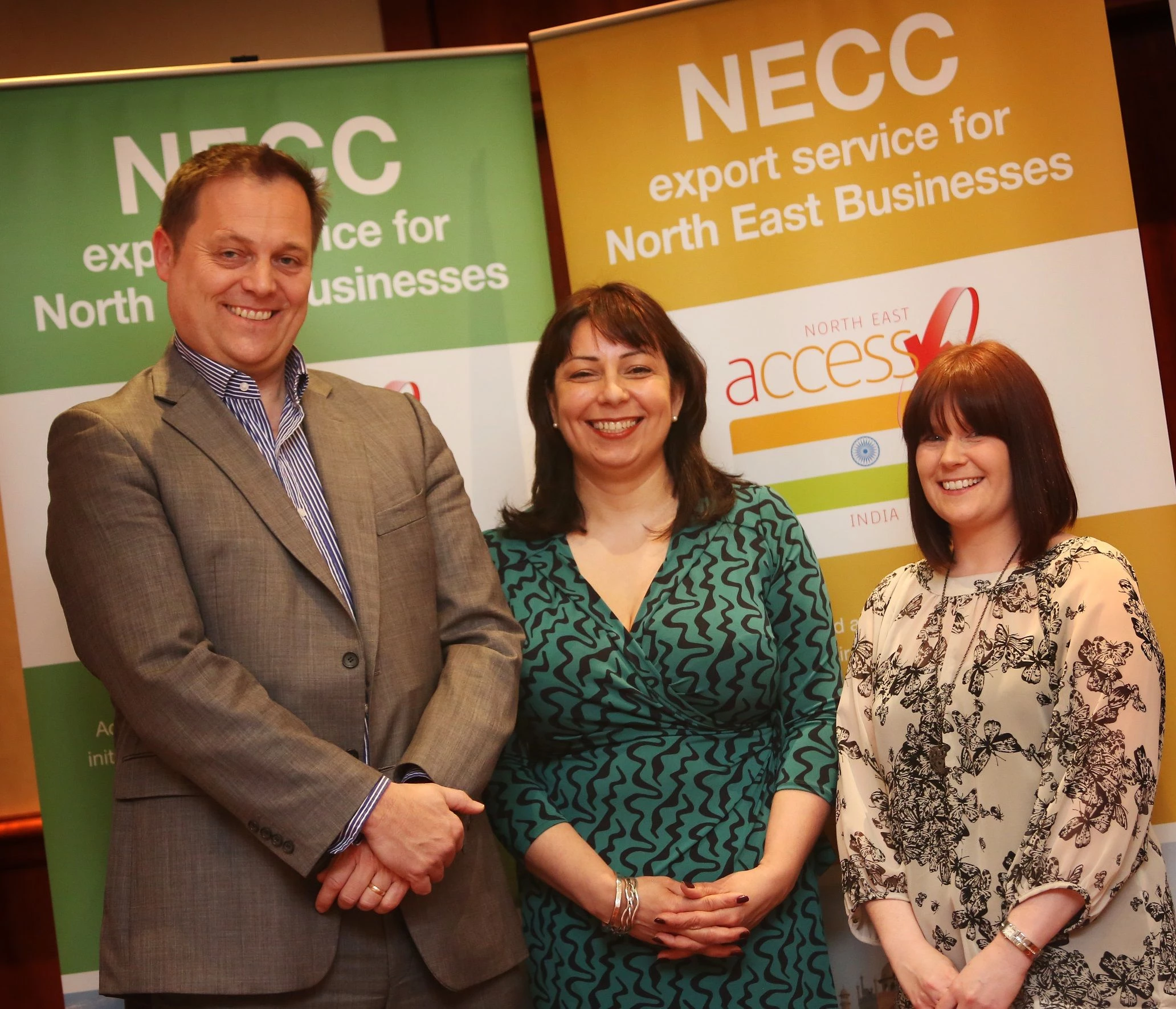 Attendee John Taylor from TTE International Limited, Access Programme Leader, Nynzi Maung and Access