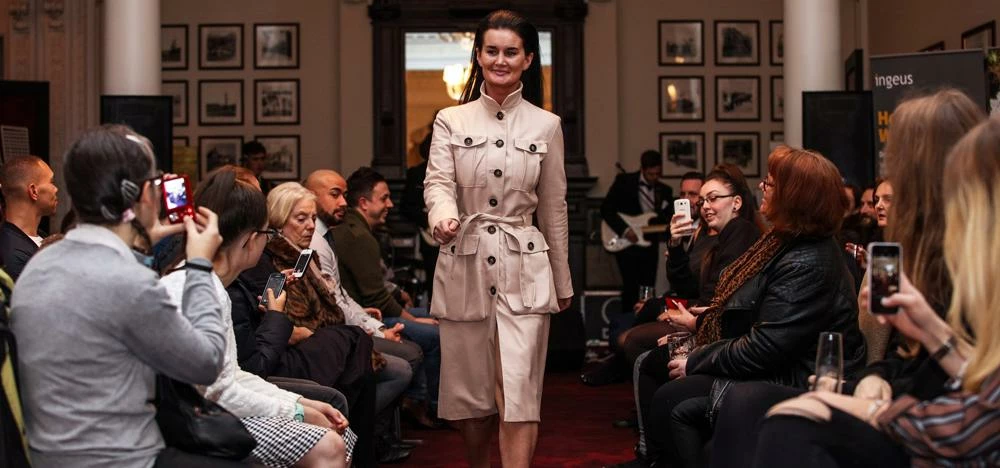 Jodie Lowrie, gaining confidence on the catwalk.