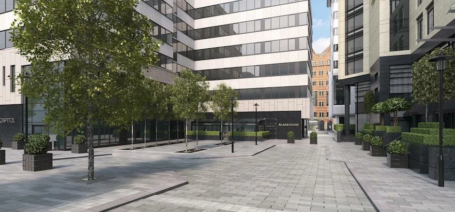 The Parade forms part of the £25m investment into rejuvenating the Bond Court area of Leeds city cen