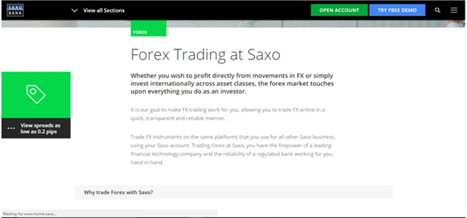 Forex Trading at Saxo