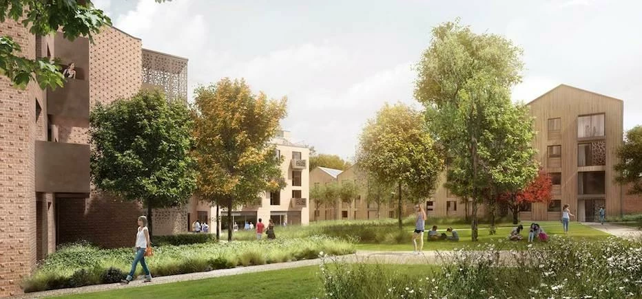 A CGI image of Select Property Group’s Vita Student Village in York. 