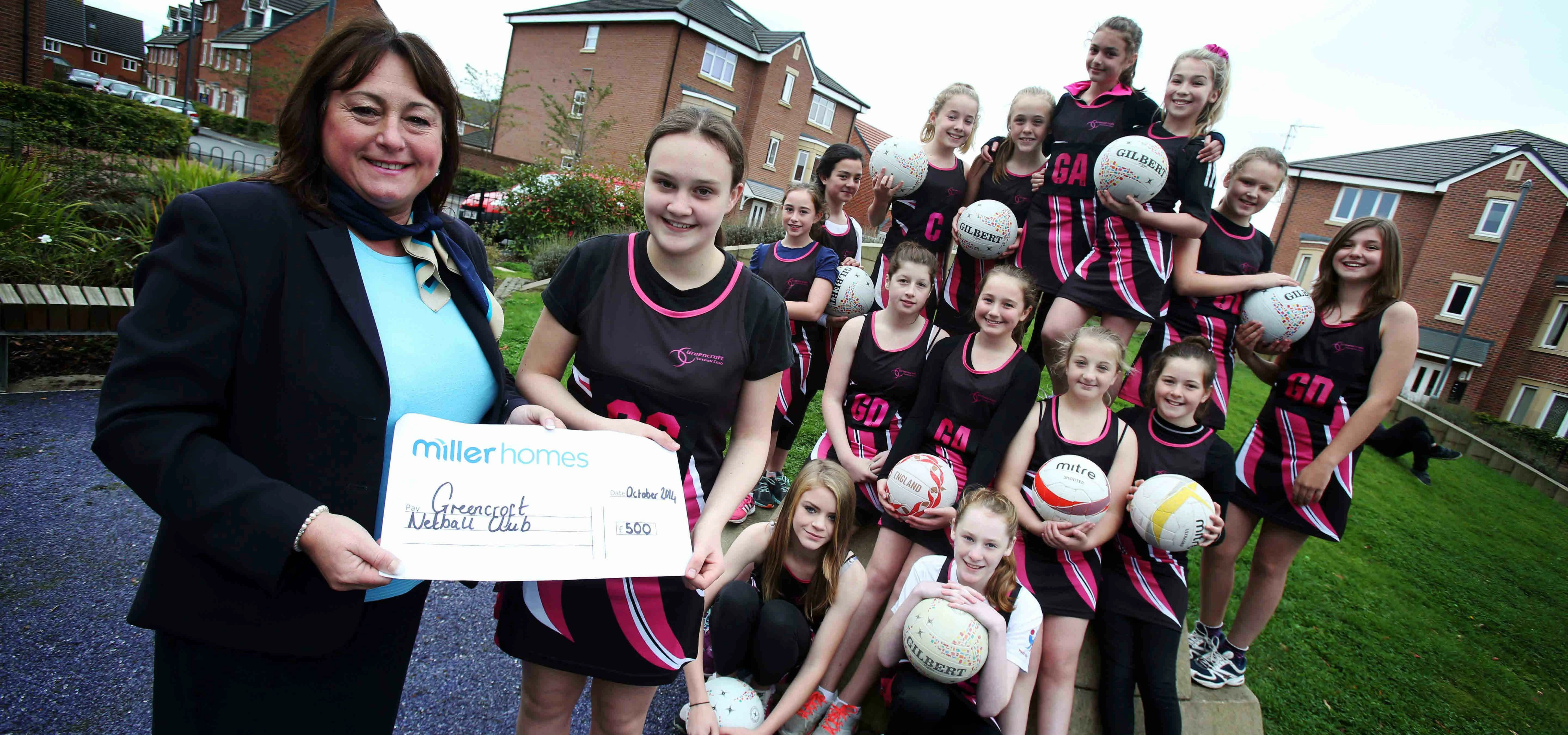 Greencroft Netball Club netted £500 worth of funding in 2014 after being crowned the North East winn