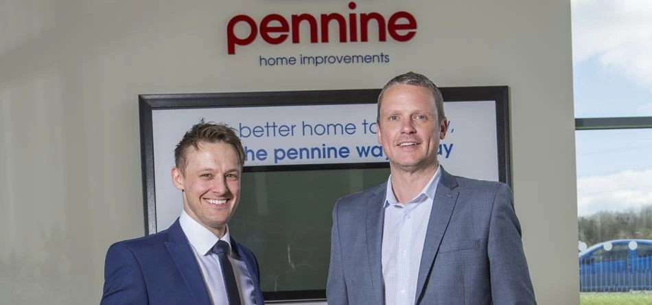 Mark Tinnion, New Managing Director of Pennine (left) and Greg Kane (right), CEO of the Conservatory