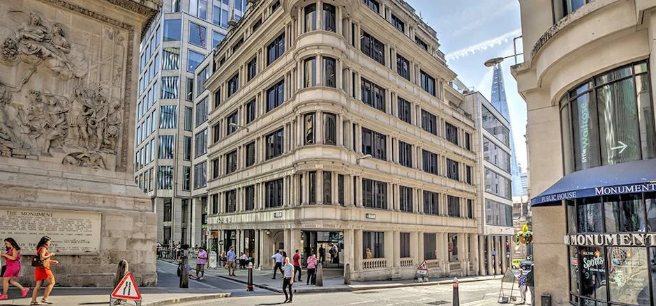 Prospect Business Centres’ new scheme at 16-18 Monument Street, London. 