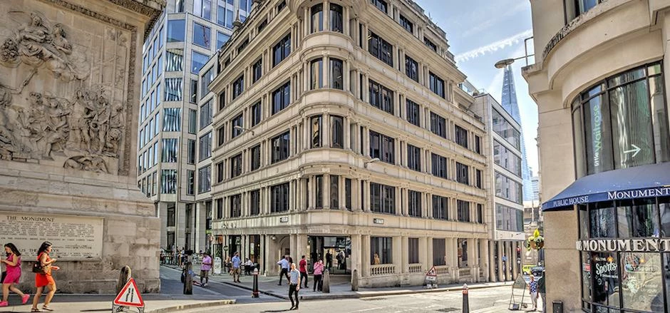 Prospect Business Centres’ new scheme at 16-18 Monument Street, London.